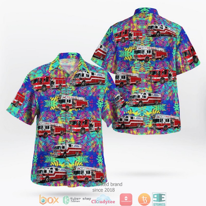 Moab Grand County Utah Moab Valley Fire Department Hawaiian Shirt word1