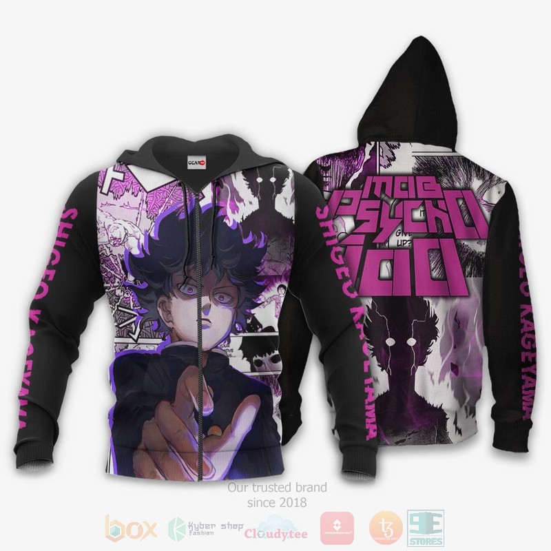 Mob Psycho 100 Custom Shigeo Kageyama Anime 3D Hoodie Bomber Jacket