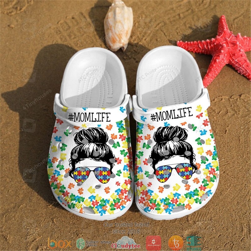 Momlife Puzzle Crocband Clogs