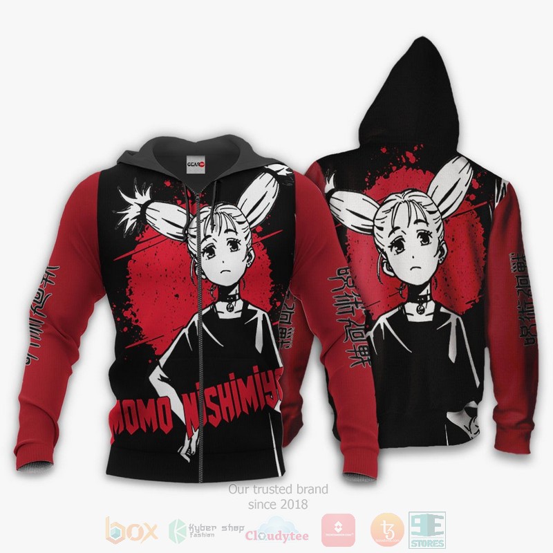BEST Anime Momo Nishimiya Jujutsu Kaisen All Over Print Hoodie-Bomber Jacket 1 Momo Nishimiya Custom Jujutsu Kaisen Anime 3D Hoodie Bomber Jacket