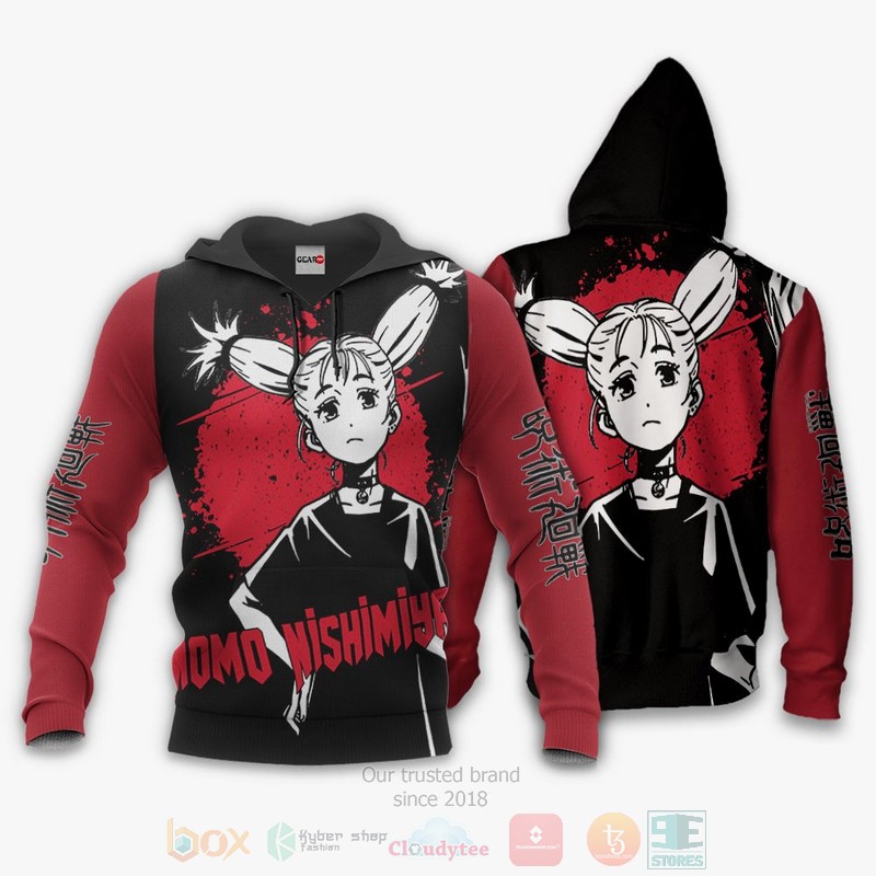 BEST Anime Momo Nishimiya Jujutsu Kaisen All Over Print Hoodie-Bomber Jacket 3 Momo Nishimiya Custom Jujutsu Kaisen Anime 3D Hoodie Bomber Jacket 1 2