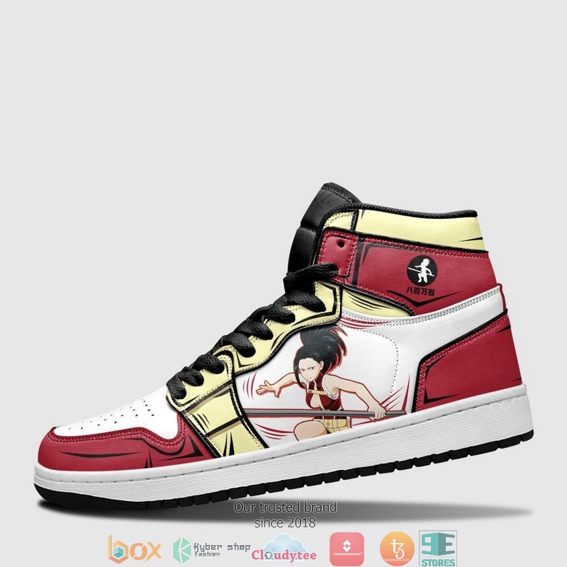Momo Yaoyorozu My Hero Academia Anime Air Jordan High Top Shoes 1 2