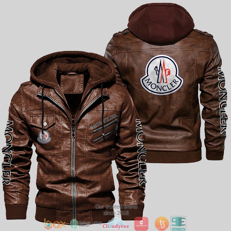Moncler leather jacket