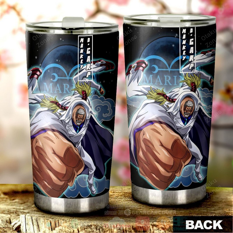 BEST Monkey D. Garp One Piece Anime 3D Steel Tumbler 3 Monkey D Garp One Piece Anime Tumbler 1 2