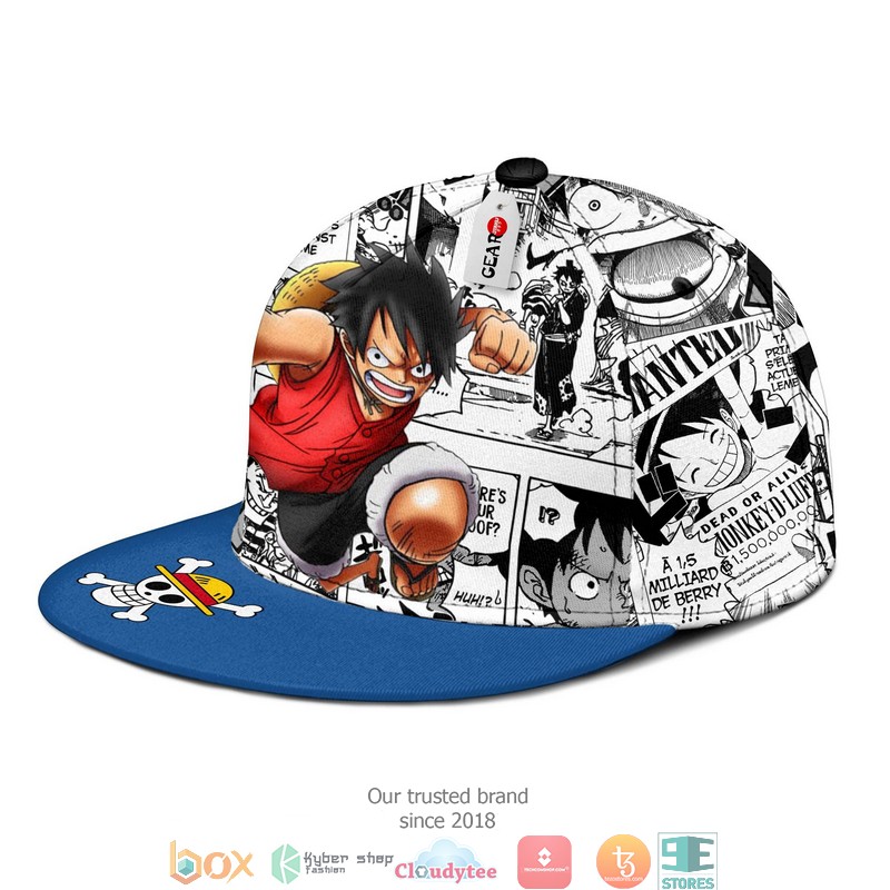 Monkey D Luffy One Piece Anime Mix Manga Snapback hat 1