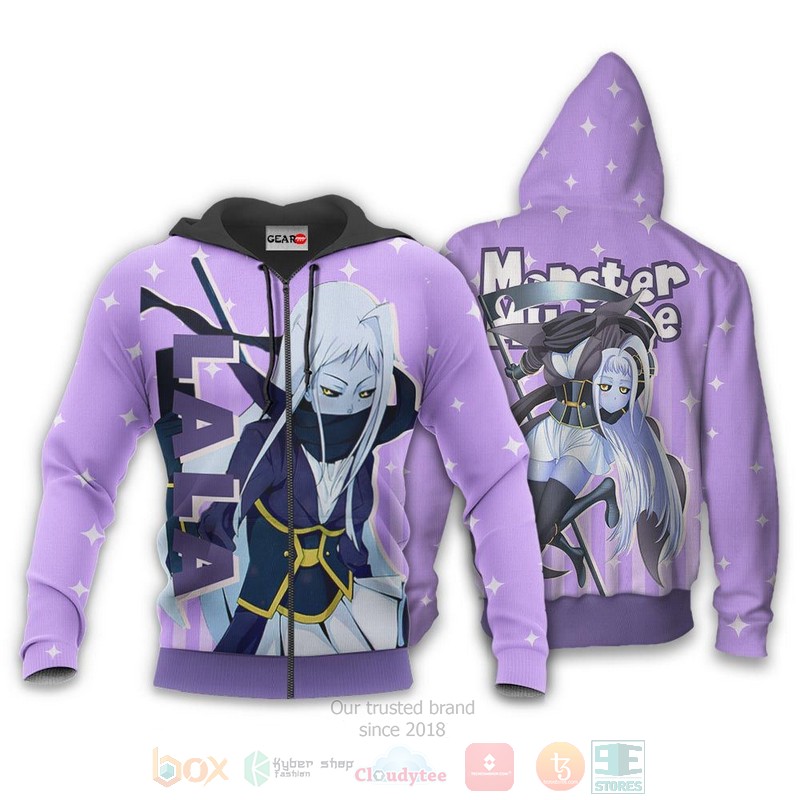 BEST Anime Monster Musume Lala All Over Print Hoodie-Bomber Jacket 12 Monster Musume Lala Custom Anime 3D Hoodie Bomber Jacket