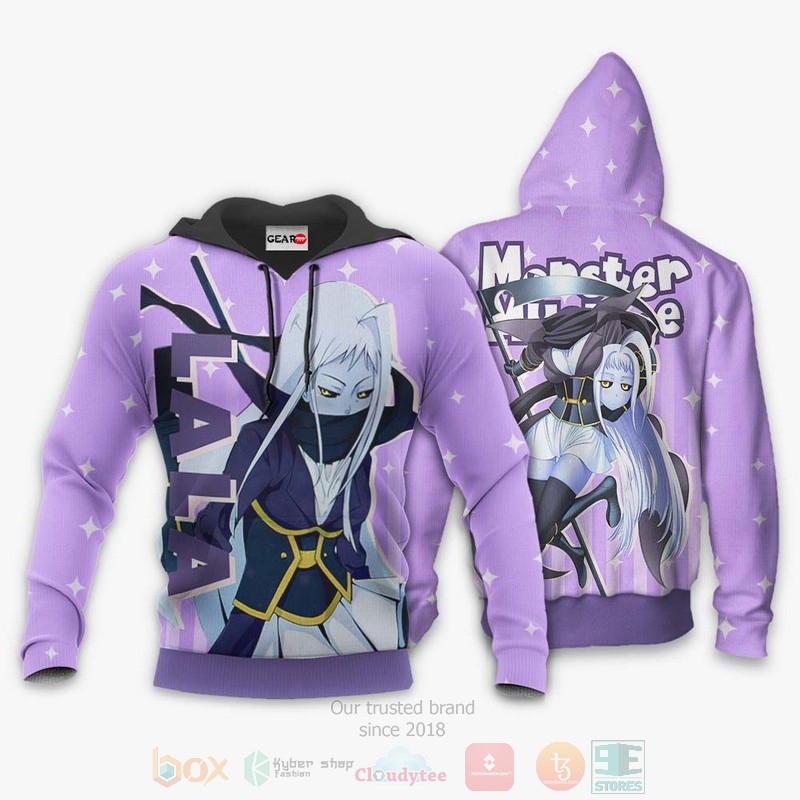 BEST Anime Monster Musume Lala All Over Print Hoodie-Bomber Jacket 3 Monster Musume Lala Custom Anime 3D Hoodie Bomber Jacket 1 2