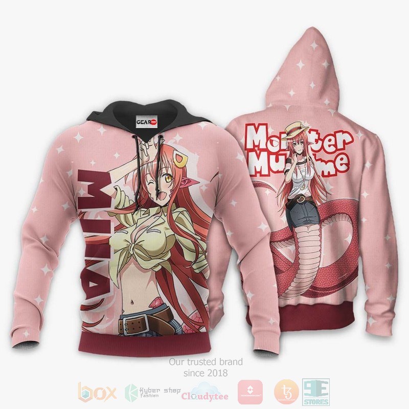 BEST Anime Monster Musume Miia All Over Print Hoodie-Bomber Jacket 3 Monster Musume Miia Custom Anime 3D Hoodie Bomber Jacket 1 2