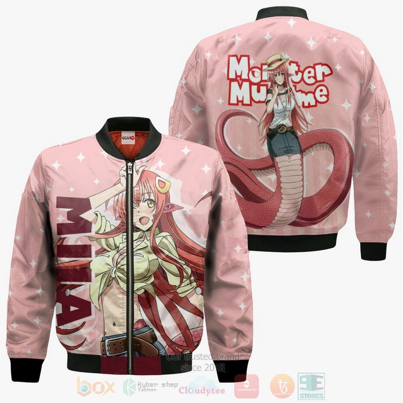 BEST Anime Monster Musume Miia All Over Print Hoodie-Bomber Jacket 4 Monster Musume Miia Custom Anime 3D Hoodie Bomber Jacket 1 2 3