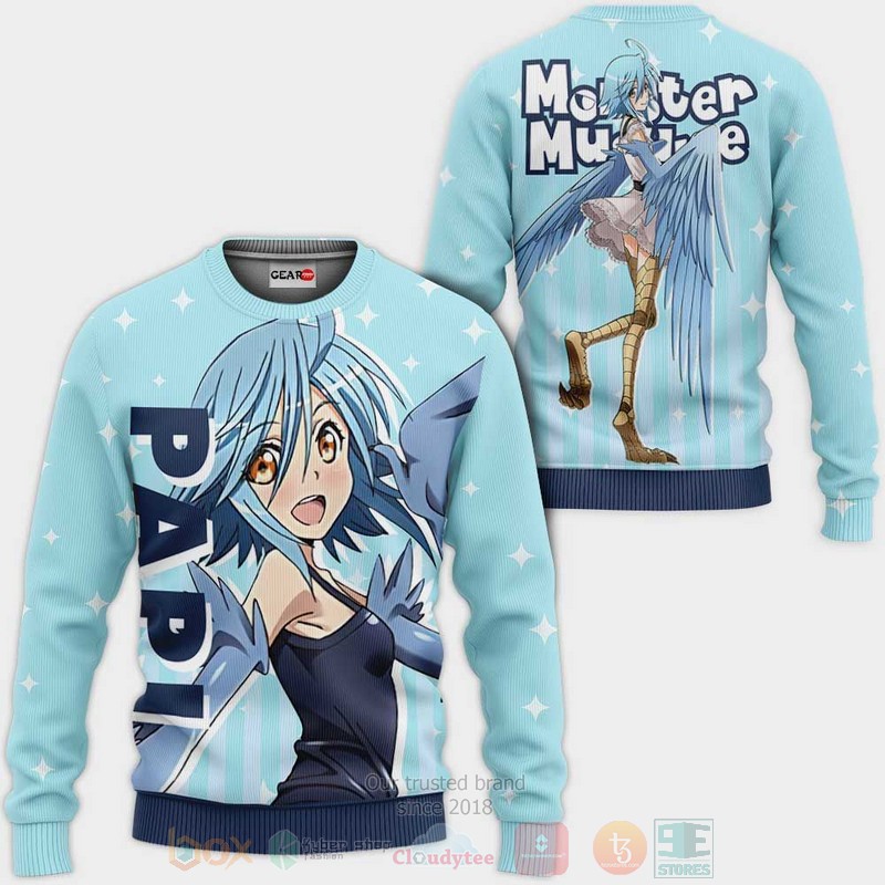 BEST Anime Monster Musume Papi All Over Print Hoodie-Bomber Jacket 2 Monster Musume Papi Custom Anime 3D Hoodie Bomber Jacket 1