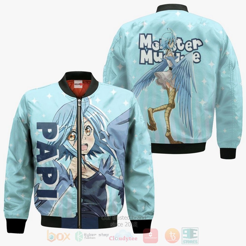 BEST Anime Monster Musume Papi All Over Print Hoodie-Bomber Jacket 4 Monster Musume Papi Custom Anime 3D Hoodie Bomber Jacket 1 2 3