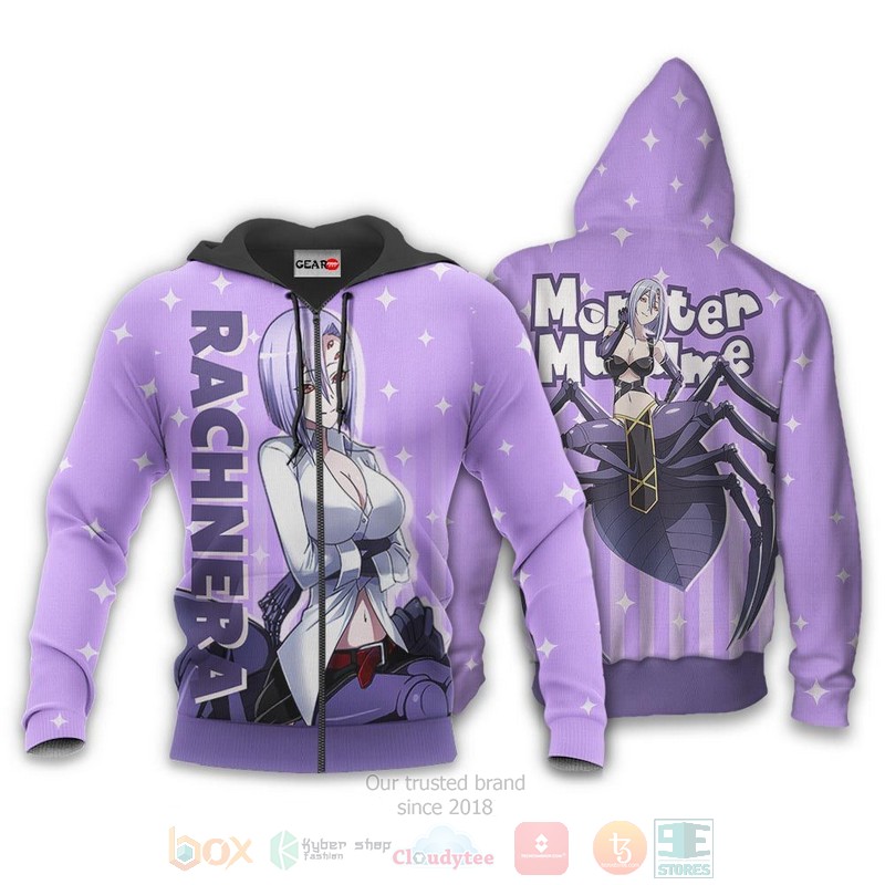 BEST Anime Monster Musume Rachnera Arachnera All Over Print Hoodie-Bomber Jacket 12 Monster Musume Rachnera Arachnera Custom Anime 3D Hoodie Bomber Jacket