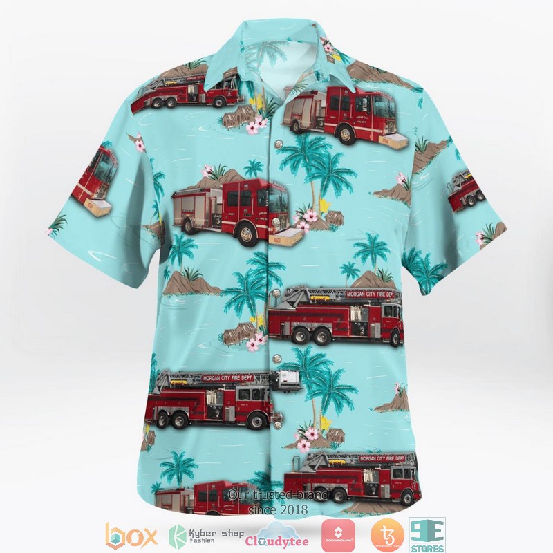 NEW Morgan City Fire Department Hawaii Shirt 2