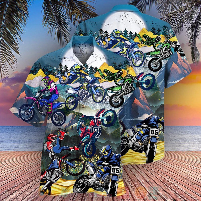 BEST Motocross Dirt Bike 3D Aloha Shirt word3