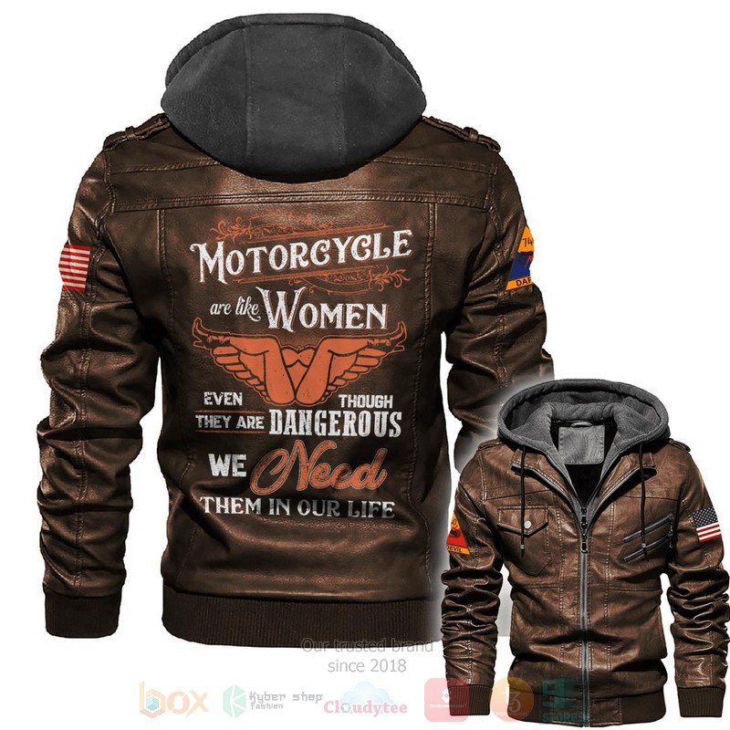 Motorcycle Are Like Women Leather Jacket