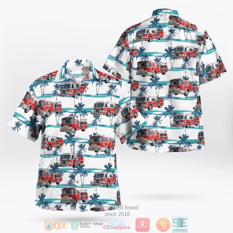 Mount Kisco Westchester County New York Mutual Engine & Hose Co. 1 Hawaiian shirt word1