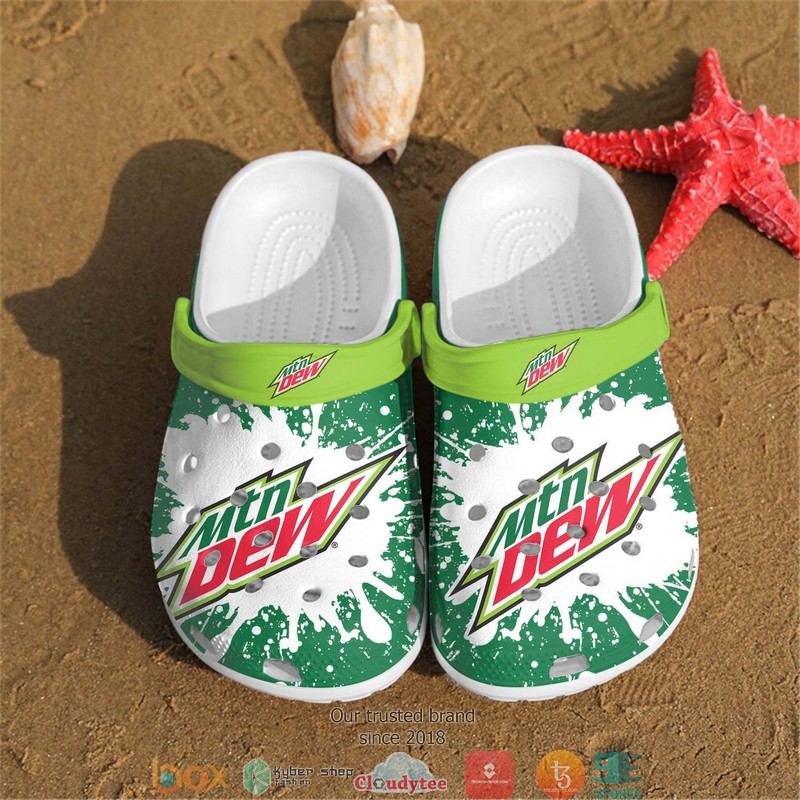 Mountain Dew Green Crocband Clogs