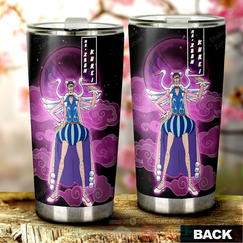 BEST Mr. 2 Bon Kurei One Piece Anime 3D Steel Tumbler 3 Mr 2 Bon Kurei One Piece Anime Tumbler 1 2