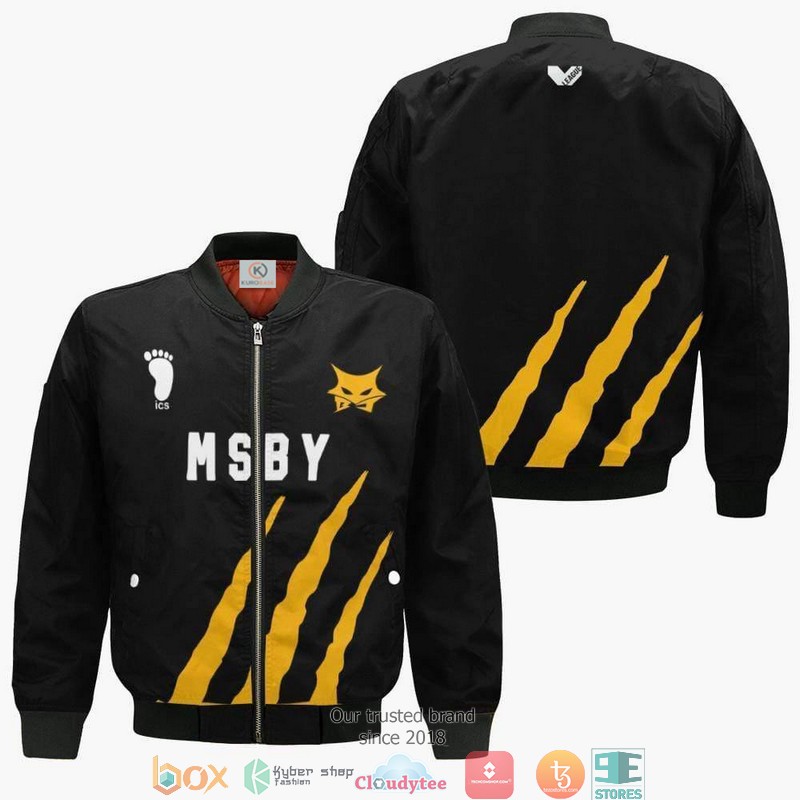 Msby Black Jackal Haikyuu Anime 3D Bomber jacket