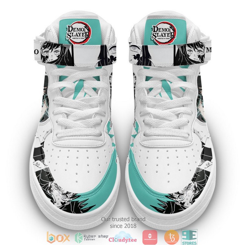 Muichiro Tokito Demon Slayer Anime Mix Manga High Air Force Sneaker 1