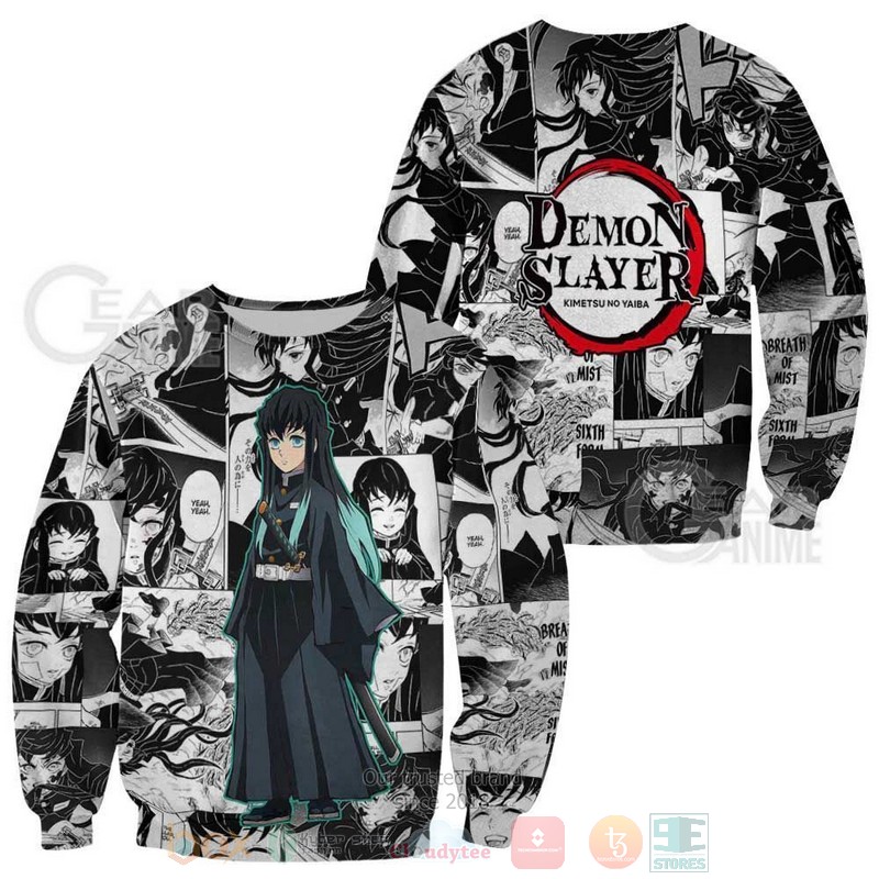 BEST Anime Muichiro Tokito Kimetsu Anime-Manga Unisex 3D T-Shirt, Hoodie 2 Muichiro Tokito Kimetsu Anime Manga 3D Hoodie Shirt 1