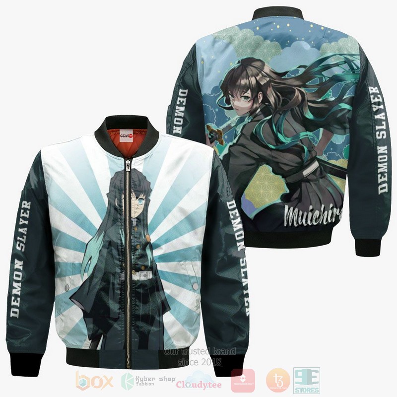 BEST Anime Muichiro Tokito Kimetsu All Over Print Hoodie-Bomber Jacket 4 Muichiro Tokito Kimetsu Anime 3D Hoodie Bomber Jacket 1 2 3