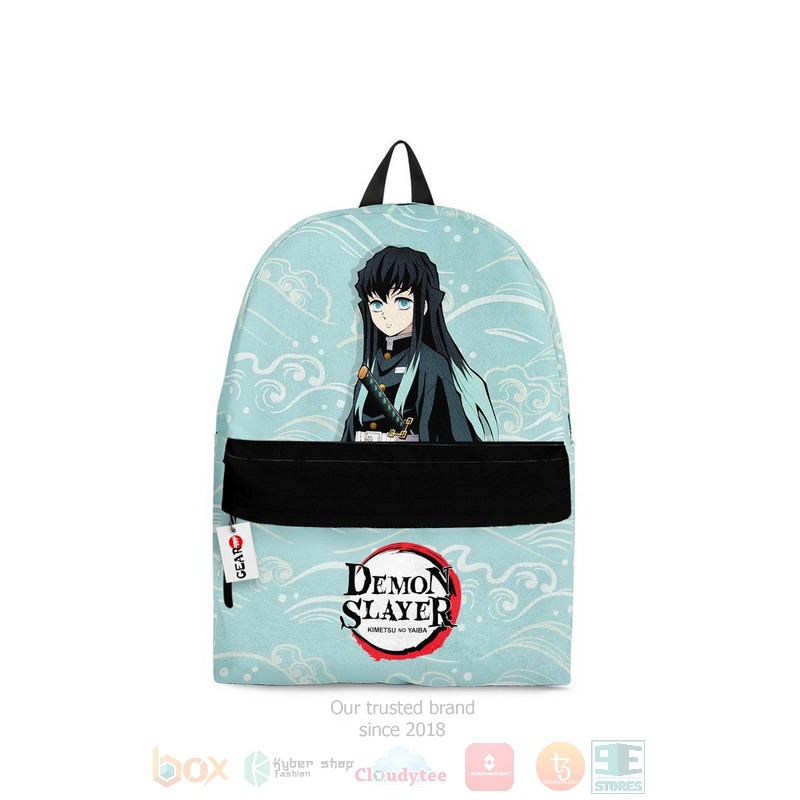 Muichiro Tokito Kimetsu Blue Anime Backpack