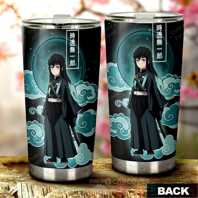 BEST Muichirou Tokitou Demon Slayer Blue Anime 3D Steel Tumbler 3 Muichirou Tokitou Demon Slayer Blue Anime Tumbler 1 2
