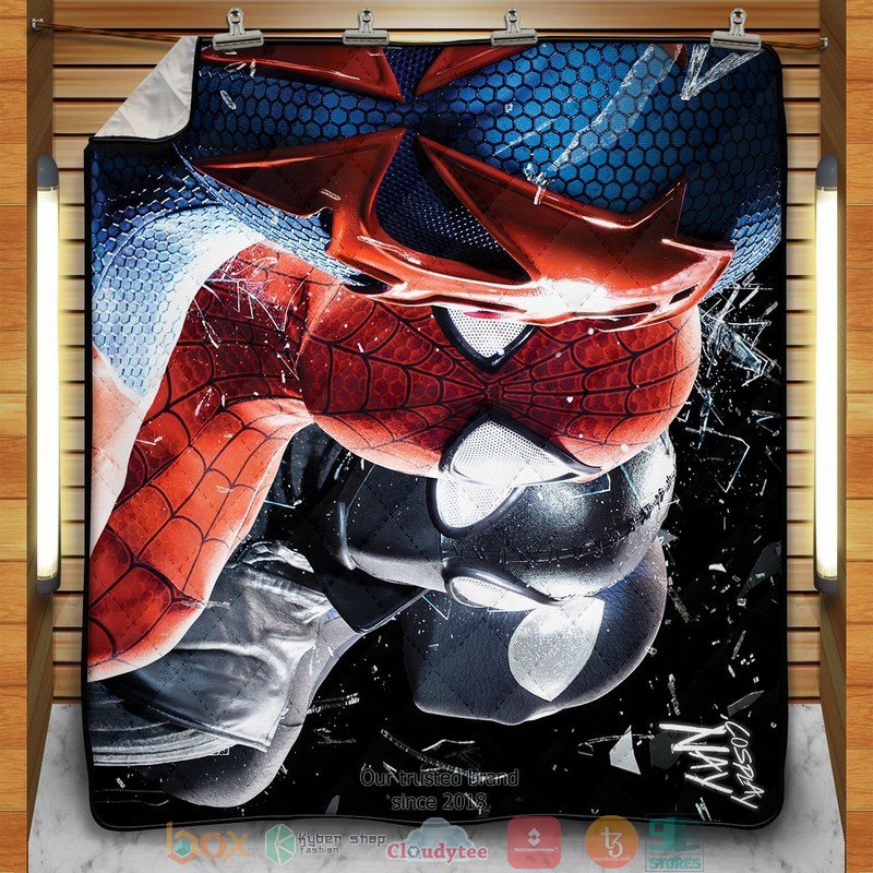 Multiverse Spider man Signed Quilt Blanket