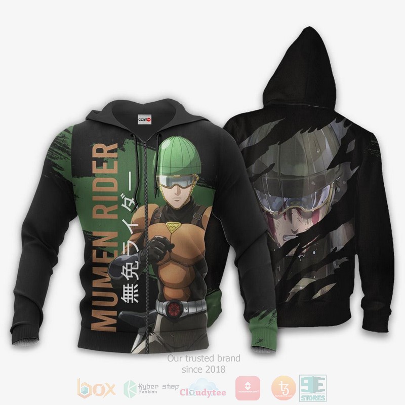 BEST Anime Mumen Rider One-Punch Man All Over Print Hoodie-Bomber Jacket 13 Mumen Rider Custom One Punch Man Anime 3D Hoodie Bomber Jacket