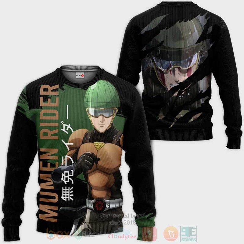 BEST Anime Mumen Rider One-Punch Man All Over Print Hoodie-Bomber Jacket 2 Mumen Rider Custom One Punch Man Anime 3D Hoodie Bomber Jacket 1