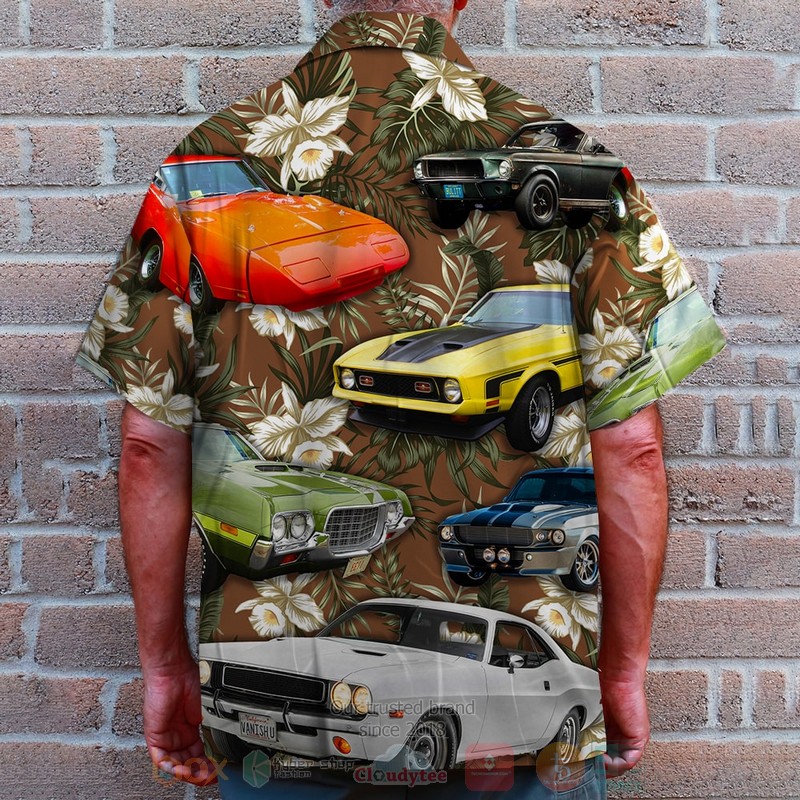 BEST Muscle Car, Cars With Floral Pattern 3D Aloha Shirt 4 BEST Muscle Car, Cars With Floral Pattern 3D Aloha Shirt word3