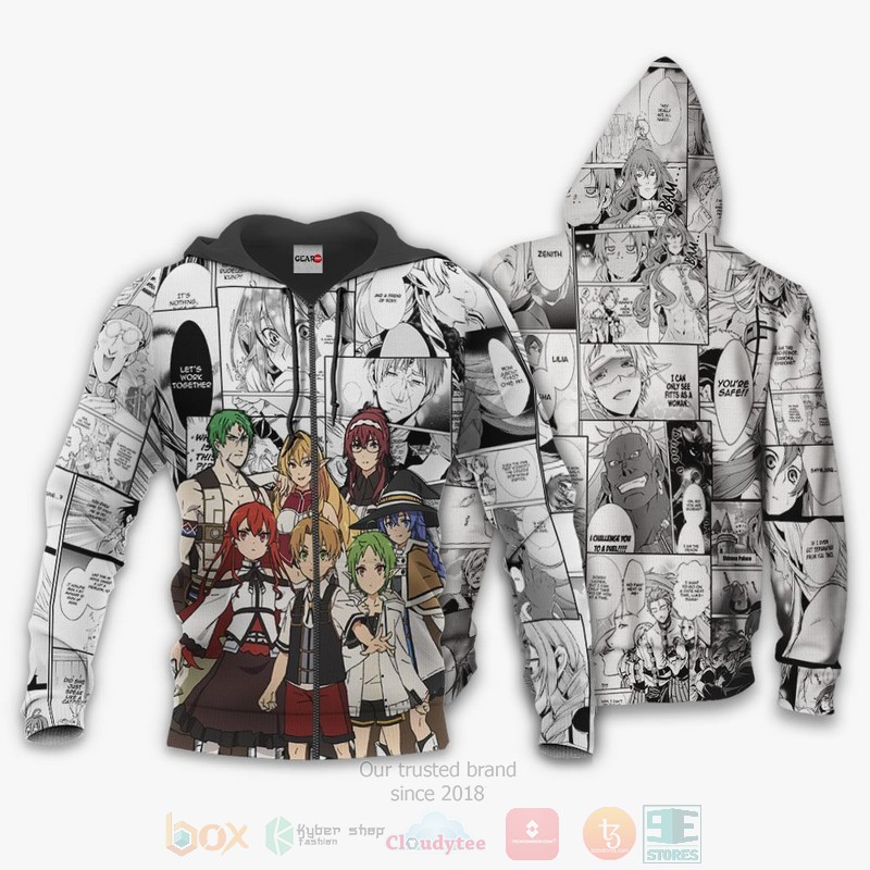 BEST Anime Mushoku Tensei Anime-Manga All Over Print Hoodie-Bomber Jacket 13 Mushoku Tensei Anime Manga 3D Hoodie Bomber Jacket