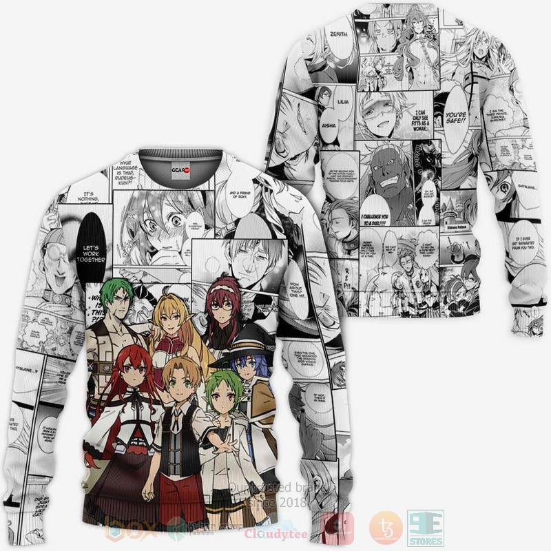 BEST Anime Mushoku Tensei Anime-Manga All Over Print Hoodie-Bomber Jacket 2 Mushoku Tensei Anime Manga 3D Hoodie Bomber Jacket 1