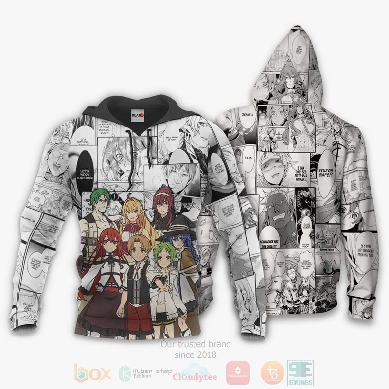 BEST Anime Mushoku Tensei Anime-Manga All Over Print Hoodie-Bomber Jacket 3 Mushoku Tensei Anime Manga 3D Hoodie Bomber Jacket 1 2