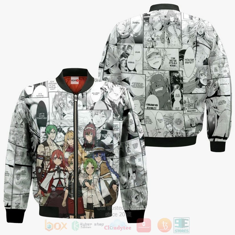 BEST Anime Mushoku Tensei Anime-Manga All Over Print Hoodie-Bomber Jacket 4 Mushoku Tensei Anime Manga 3D Hoodie Bomber Jacket 1 2 3