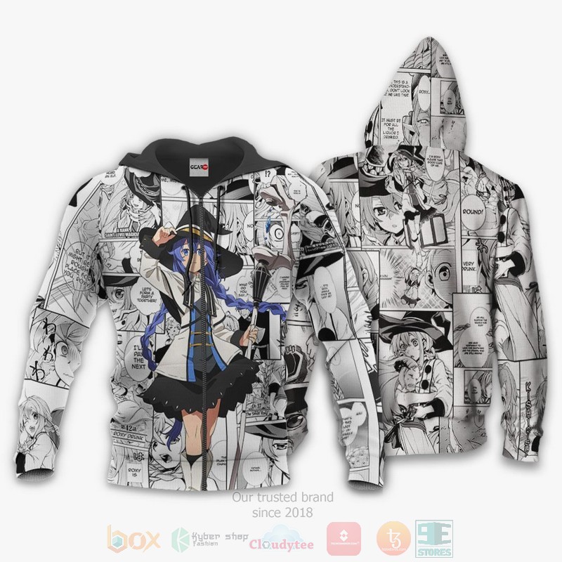 BEST Anime Mushoku Tensei Roxy Migurdia Anime-Manga All Over Print Hoodie-Bomber Jacket 12 Mushoku Tensei Roxy Migurdia Anime Manga 3D Hoodie Bomber Jacket