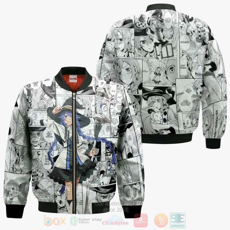 BEST Anime Mushoku Tensei Roxy Migurdia Anime-Manga All Over Print Hoodie-Bomber Jacket 4 Mushoku Tensei Roxy Migurdia Anime Manga 3D Hoodie Bomber Jacket 1 2 3