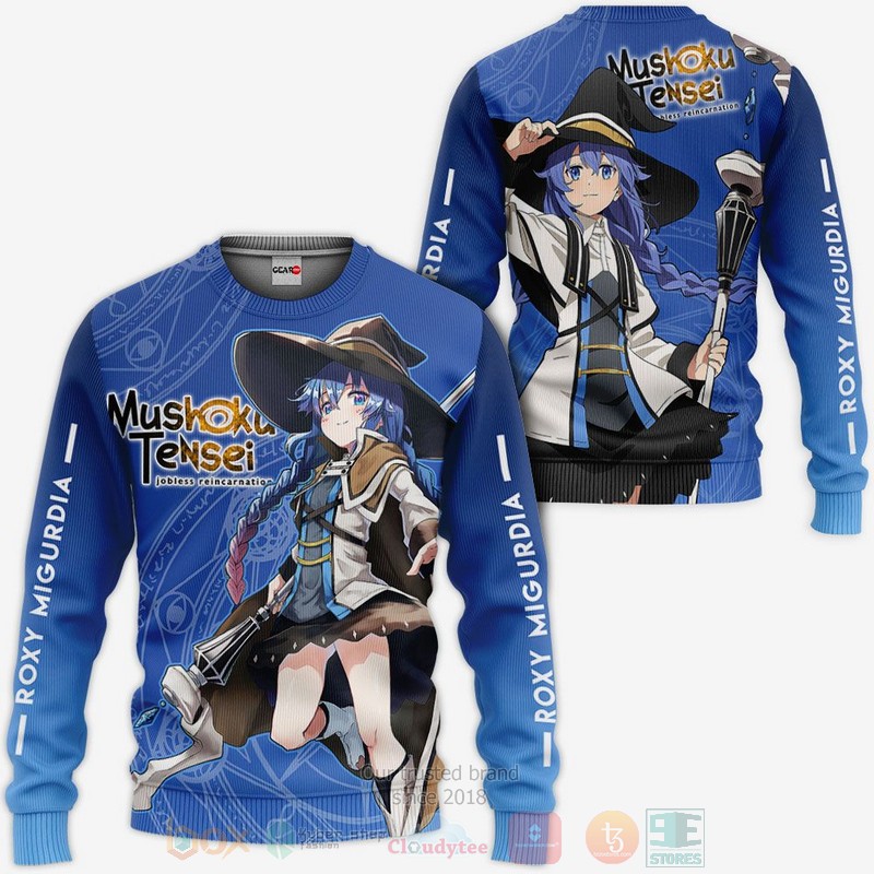 BEST Anime Mushoku Tensei Roxy Migurdia All Over Print Hoodie-Bomber Jacket 2 Mushoku Tensei Roxy Migurdia Anime 3D Hoodie Bomber Jacket 1