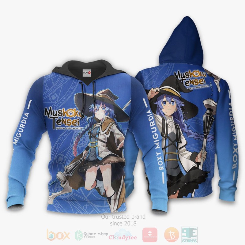 BEST Anime Mushoku Tensei Roxy Migurdia All Over Print Hoodie-Bomber Jacket 3 Mushoku Tensei Roxy Migurdia Anime 3D Hoodie Bomber Jacket 1 2