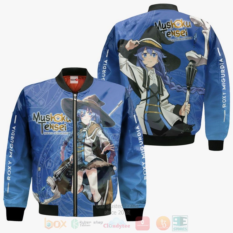 BEST Anime Mushoku Tensei Roxy Migurdia All Over Print Hoodie-Bomber Jacket 4 Mushoku Tensei Roxy Migurdia Anime 3D Hoodie Bomber Jacket 1 2 3