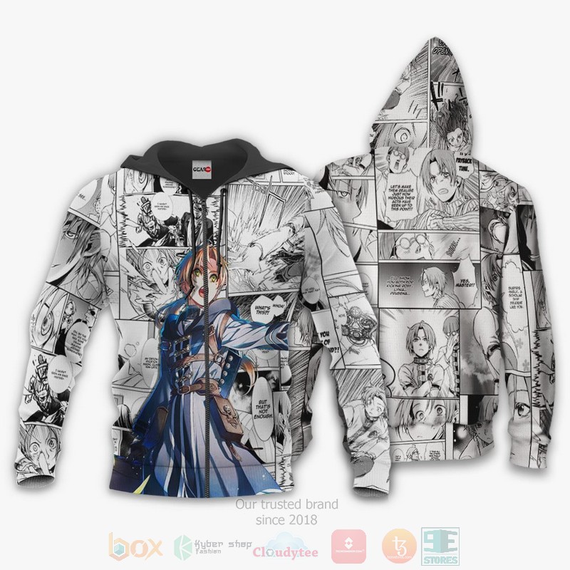 Mushoku Tensei Rudeus Greyrat Anime Manga 3D Hoodie Bomber Jacket