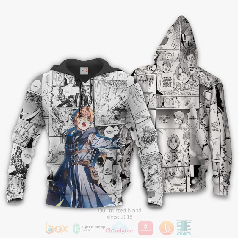 BEST Anime Mushoku Tensei Rudeus Greyrat Anime-Manga All Over Print Hoodie-Bomber Jacket 3 Mushoku Tensei Rudeus Greyrat Anime Manga 3D Hoodie Bomber Jacket 1 2