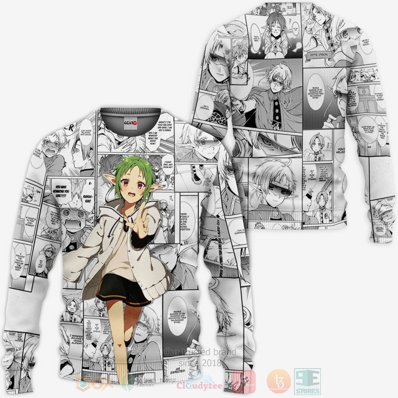 BEST Anime Mushoku Tensei Sylphiette Anime-Manga All Over Print Hoodie-Bomber Jacket 2 Mushoku Tensei Sylphiette Anime Manga 3D Hoodie Bomber Jacket 1