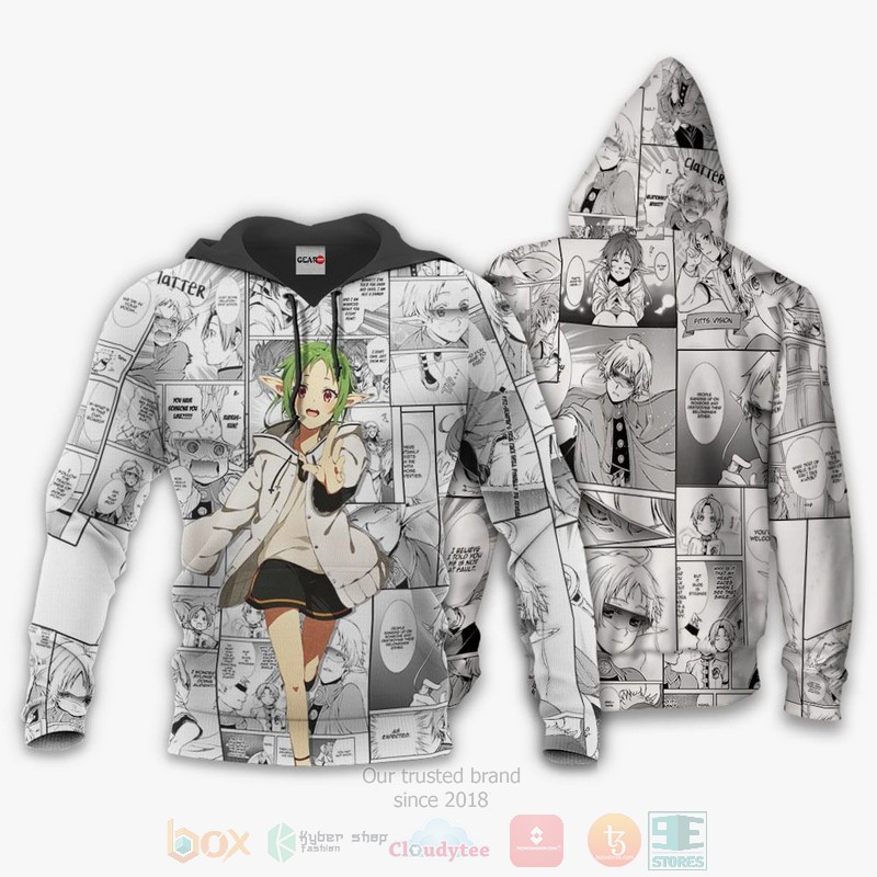 BEST Anime Mushoku Tensei Sylphiette Anime-Manga All Over Print Hoodie-Bomber Jacket 3 Mushoku Tensei Sylphiette Anime Manga 3D Hoodie Bomber Jacket 1 2