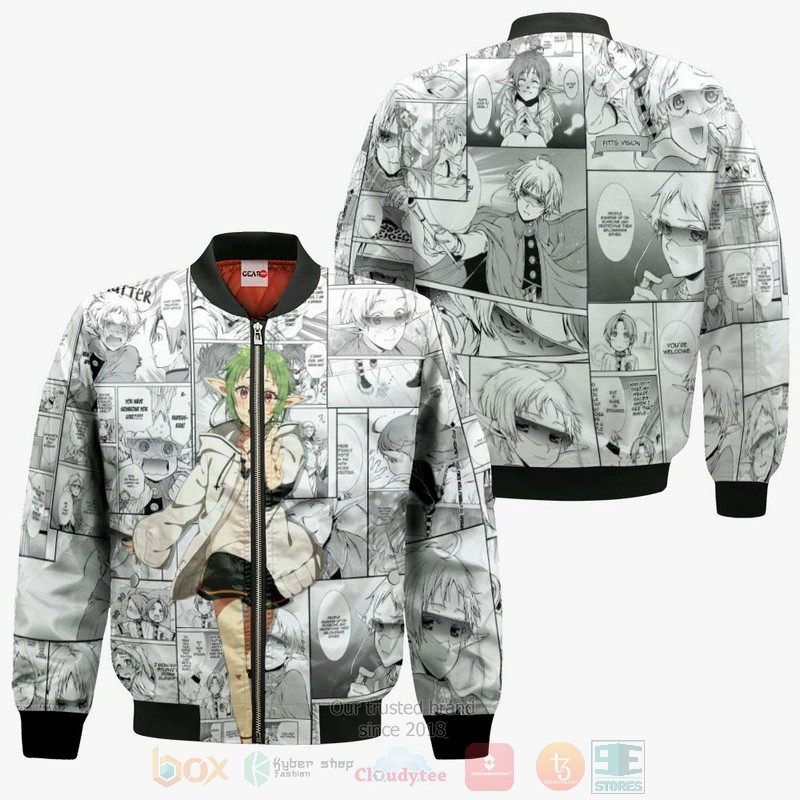 BEST Anime Mushoku Tensei Sylphiette Anime-Manga All Over Print Hoodie-Bomber Jacket 4 Mushoku Tensei Sylphiette Anime Manga 3D Hoodie Bomber Jacket 1 2 3