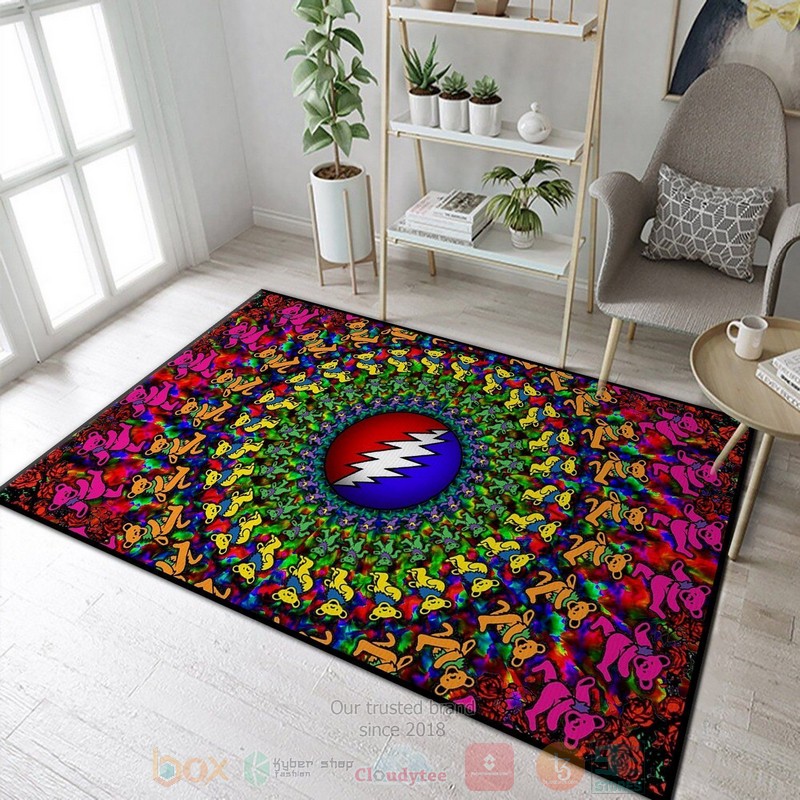 Music Fans Grateful Dead Music Home Area Rugs 1