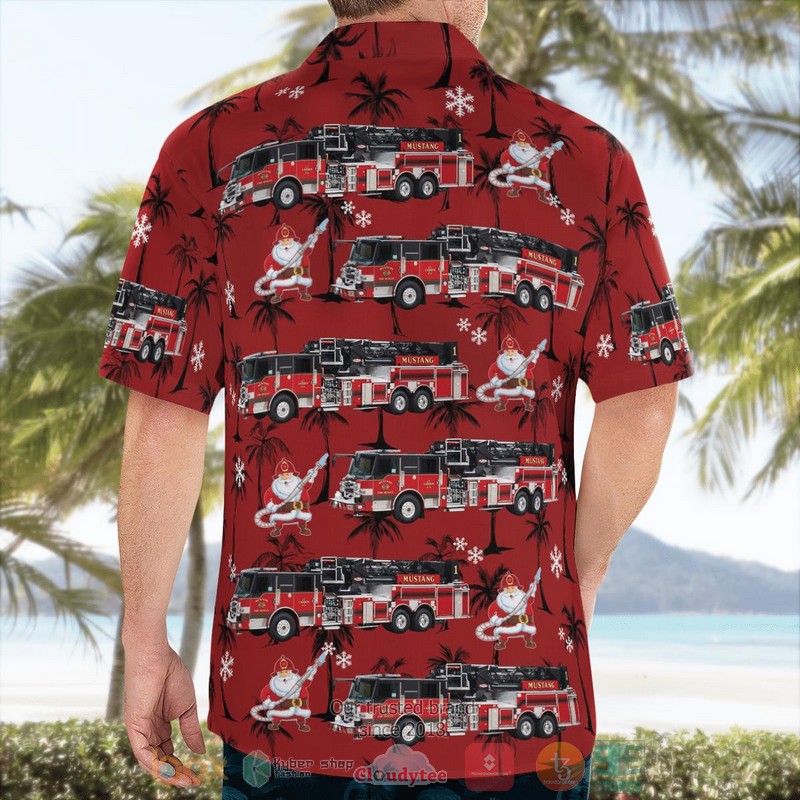 BEST Mustang Oklahoma Mustang Fire Department Hawaii Shirt 2 Mustang Oklahoma Mustang Fire Department Hawaiian Shirt 1