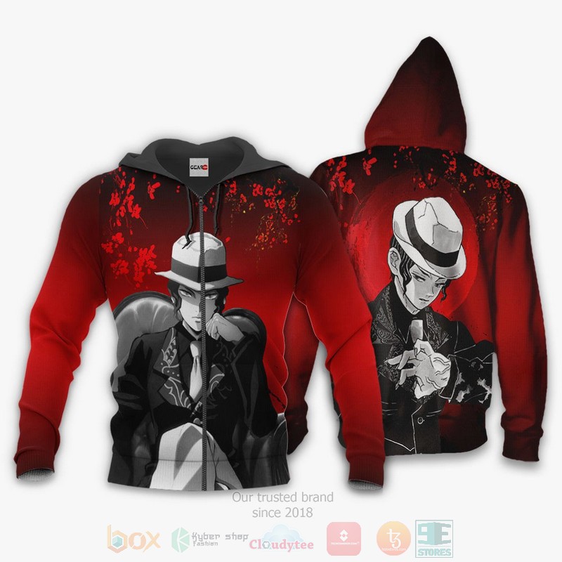 BEST Anime Muzan Kibutsuji Kimetsu All Over Print Hoodie-Bomber Jacket 1 Muzan Kibutsuji Custom Kimetsu Anime 3D Hoodie Bomber Jacket