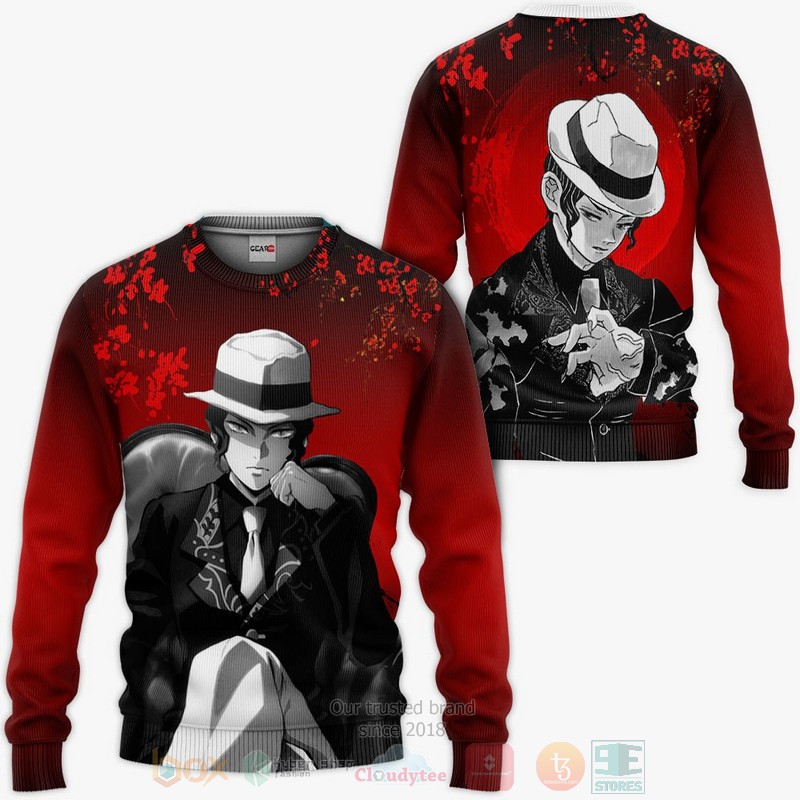 BEST Anime Muzan Kibutsuji Kimetsu All Over Print Hoodie-Bomber Jacket 2 Muzan Kibutsuji Custom Kimetsu Anime 3D Hoodie Bomber Jacket 1